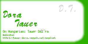 dora tauer business card